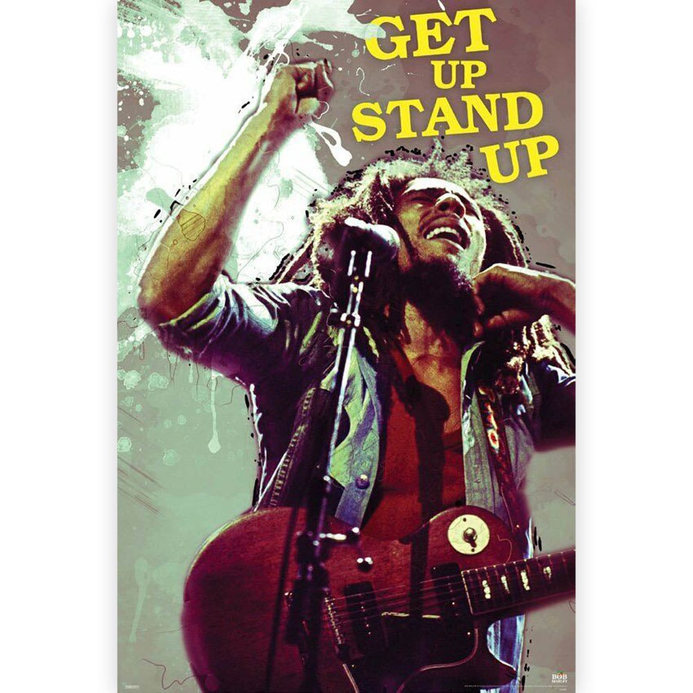 BOB MARLEY ボブマーリー (生誕 80年 ) - Get Up Stand Up / ポスター - PGS